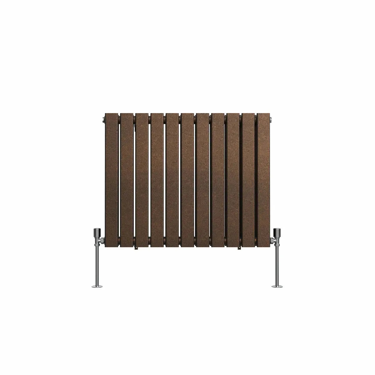 San Remo - Modern horizontal flat panel radiator blackened copper