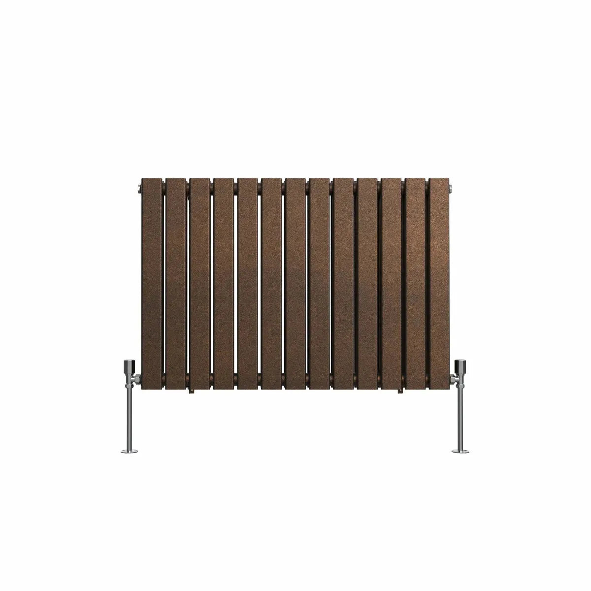 San Remo - Modern horizontal flat panel radiator blackened copper