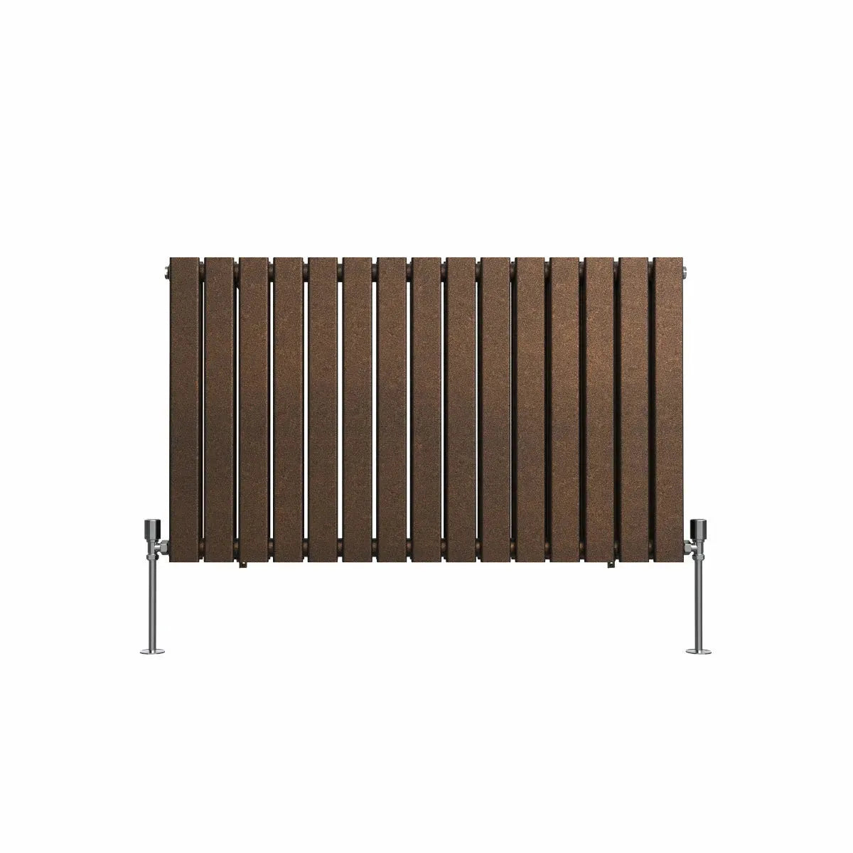 San Remo - Modern horizontal flat panel radiator blackened copper