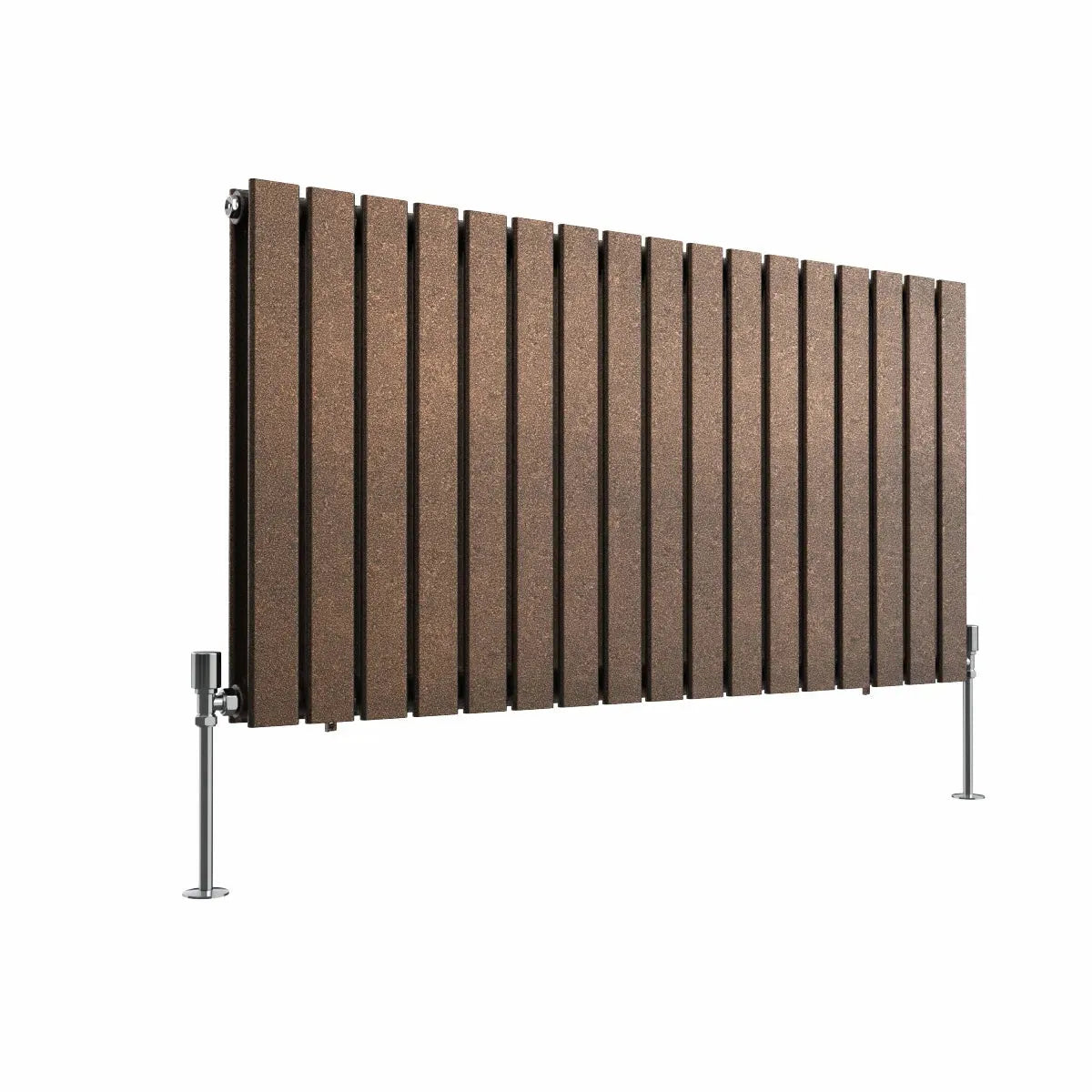 San Remo - Modern horizontal flat panel radiator blackened copper