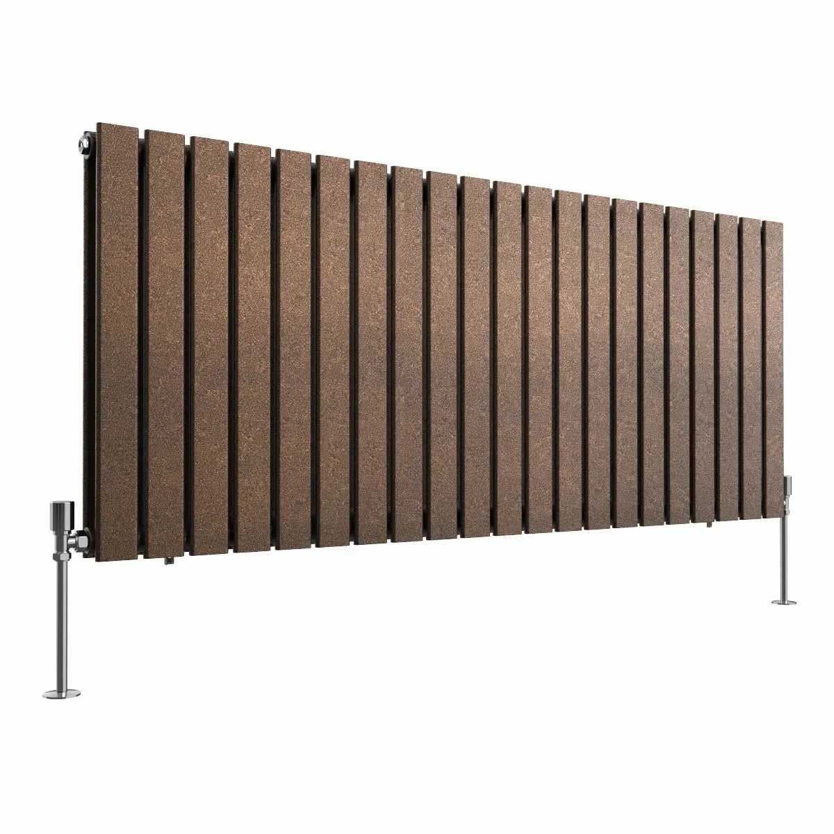 San Remo - Modern horizontal flat panel radiator blackened copper