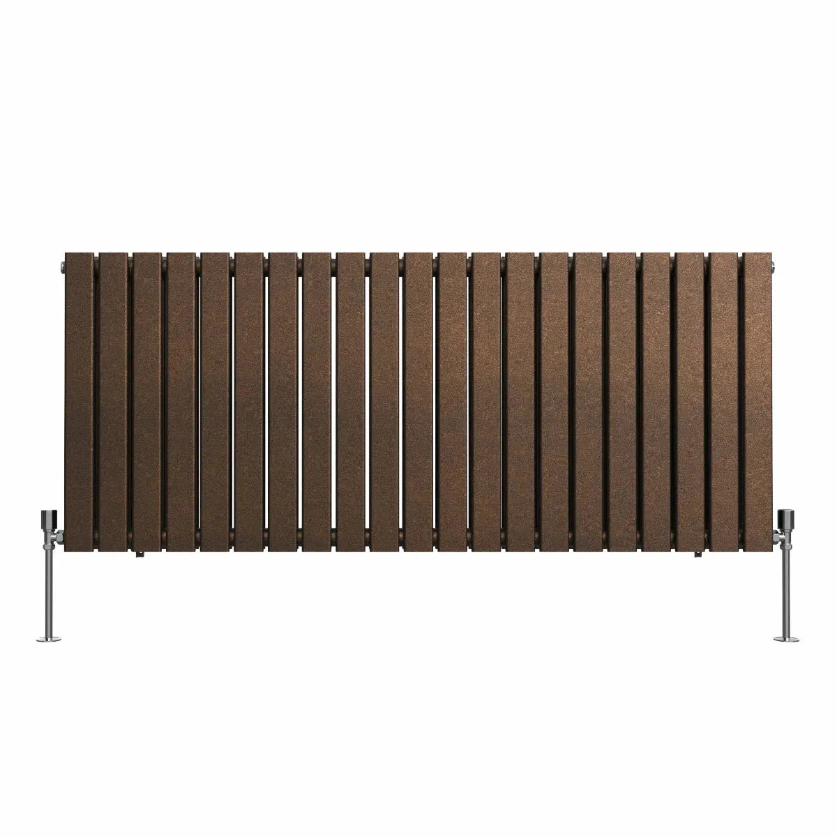 San Remo - Modern horizontal flat panel radiator blackened copper