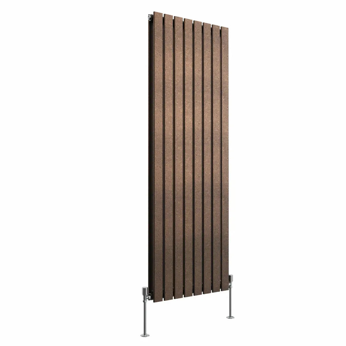 San Remo - Modern vertical flat panel radiator blackened copper