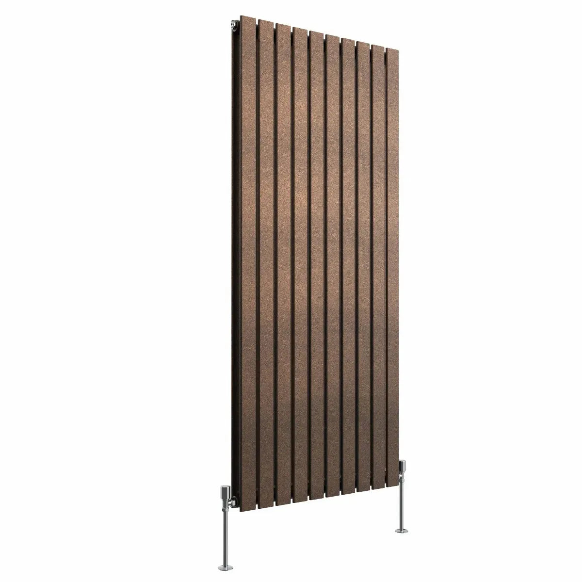 San Remo - Modern vertical flat panel radiator blackened copper