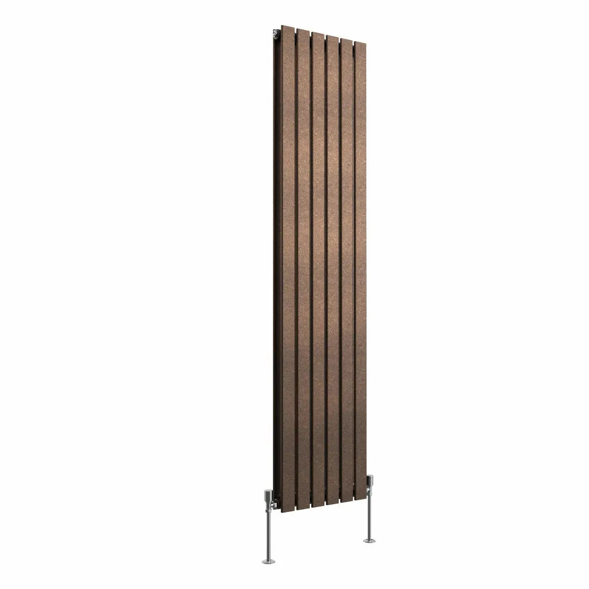 San Remo - Modern vertical flat panel radiator blackened copper