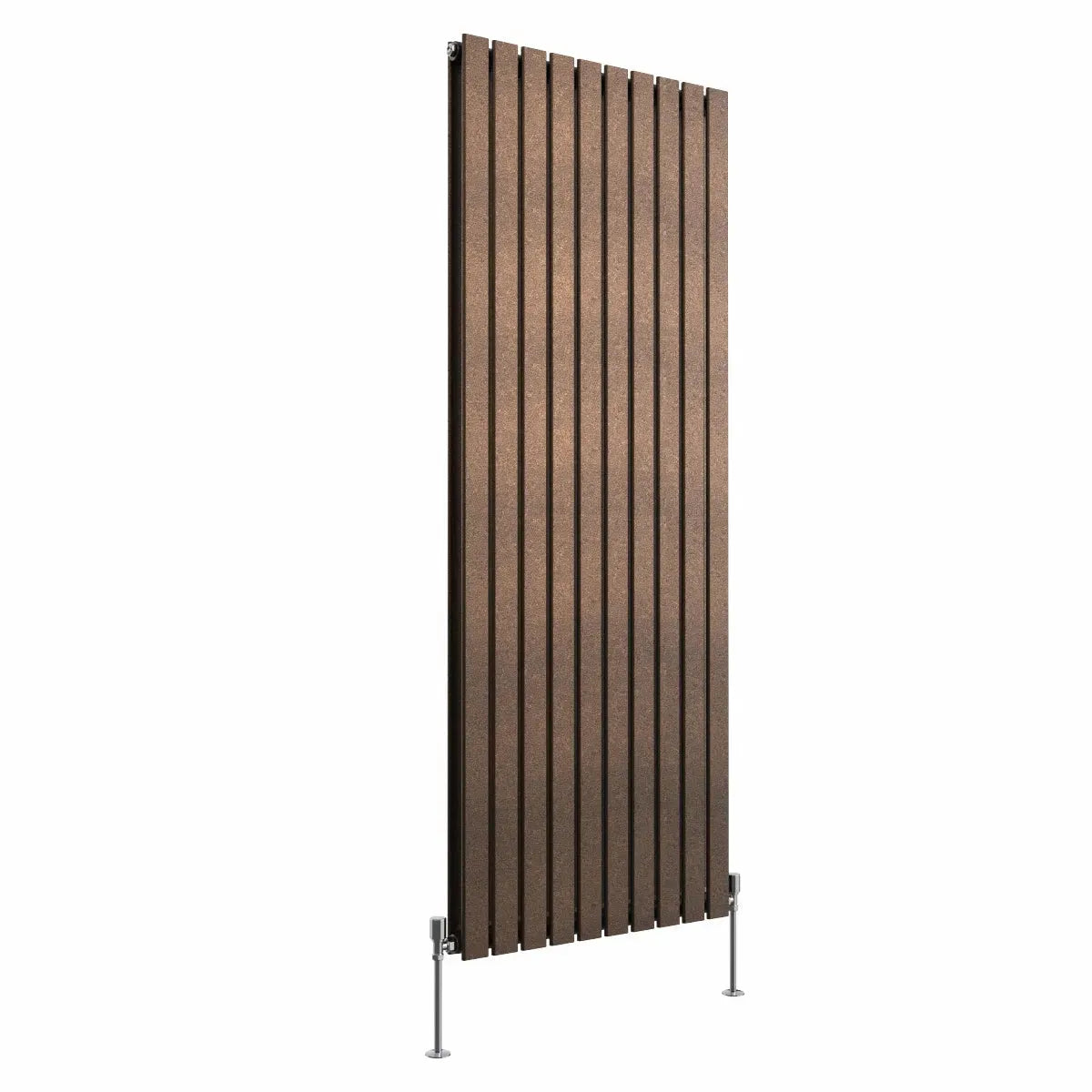 San Remo - Modern vertical flat panel radiator blackened copper