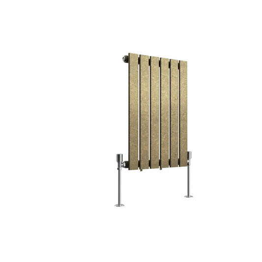 San Remo - Modern horizontal flat panel radiator blackened gold