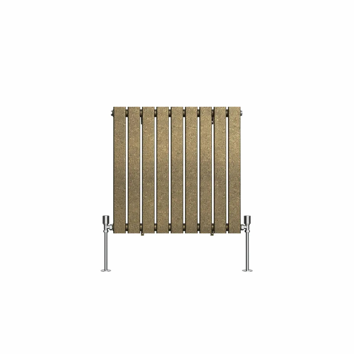 San Remo - Modern horizontal flat panel radiator blackened gold