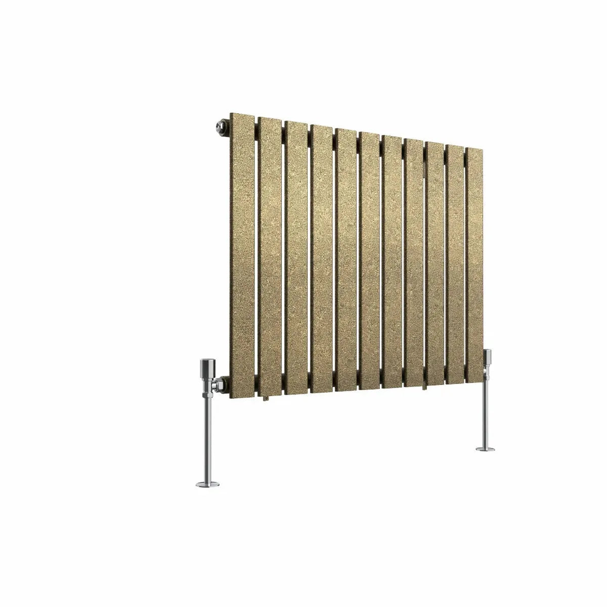 San Remo - Modern horizontal flat panel radiator blackened gold