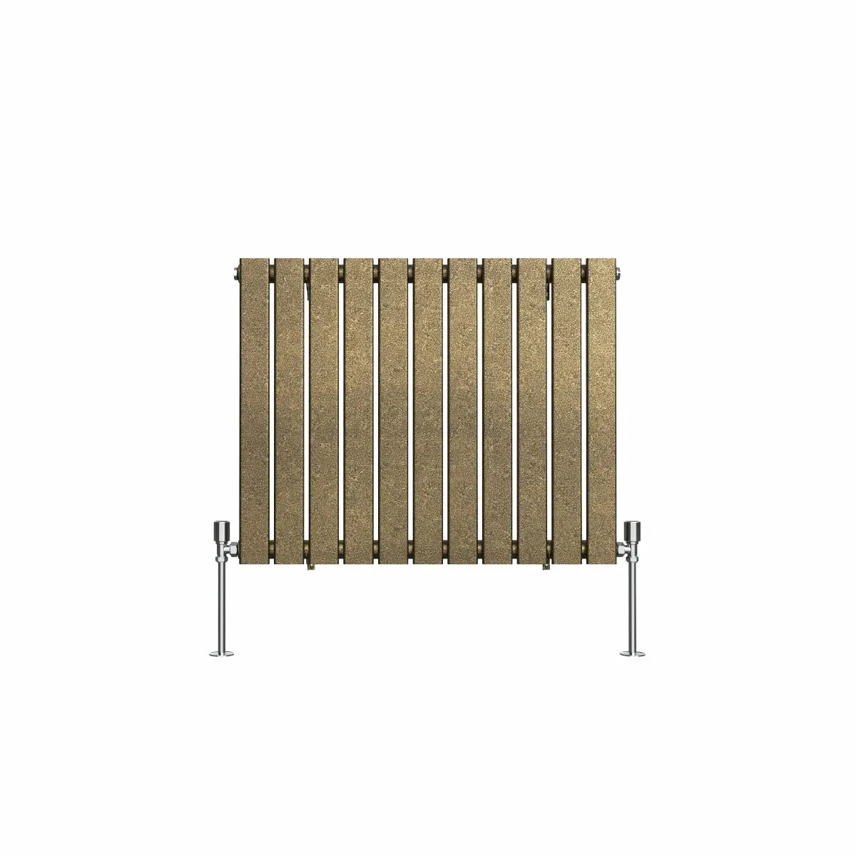 San Remo - Modern horizontal flat panel radiator blackened gold