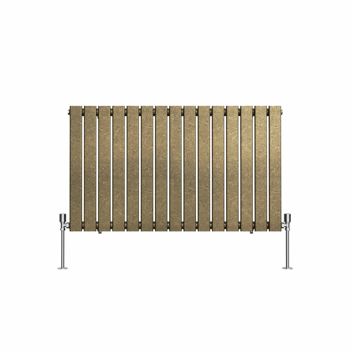 San Remo - Modern horizontal flat panel radiator blackened gold