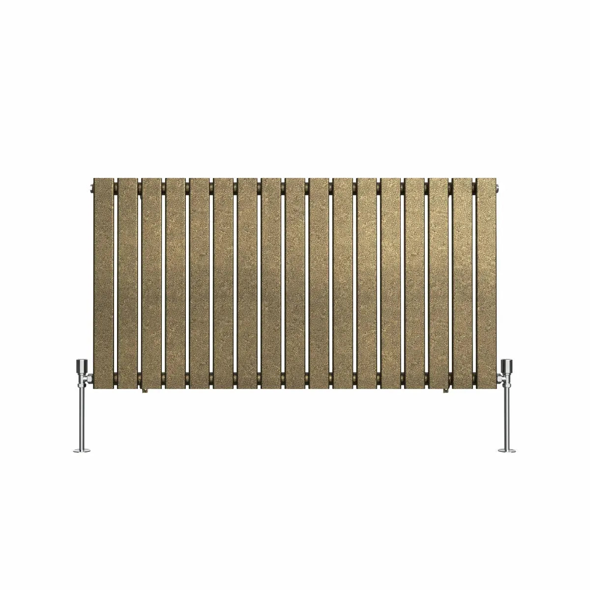 San Remo - Modern horizontal flat panel radiator blackened gold