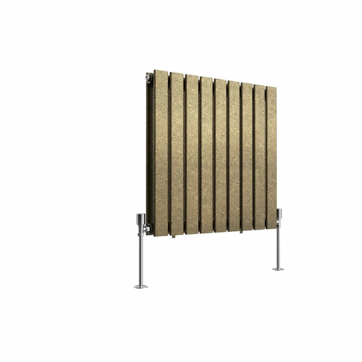 San Remo - Modern horizontal flat panel radiator blackened gold