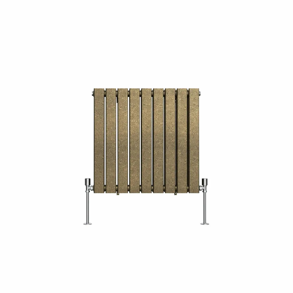 San Remo - Modern horizontal flat panel radiator blackened gold