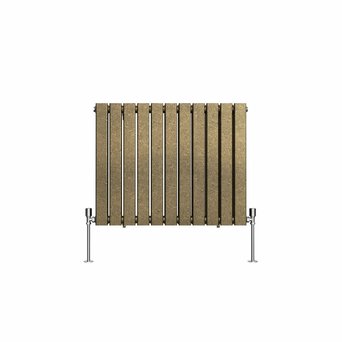 San Remo - Modern horizontal flat panel radiator blackened gold