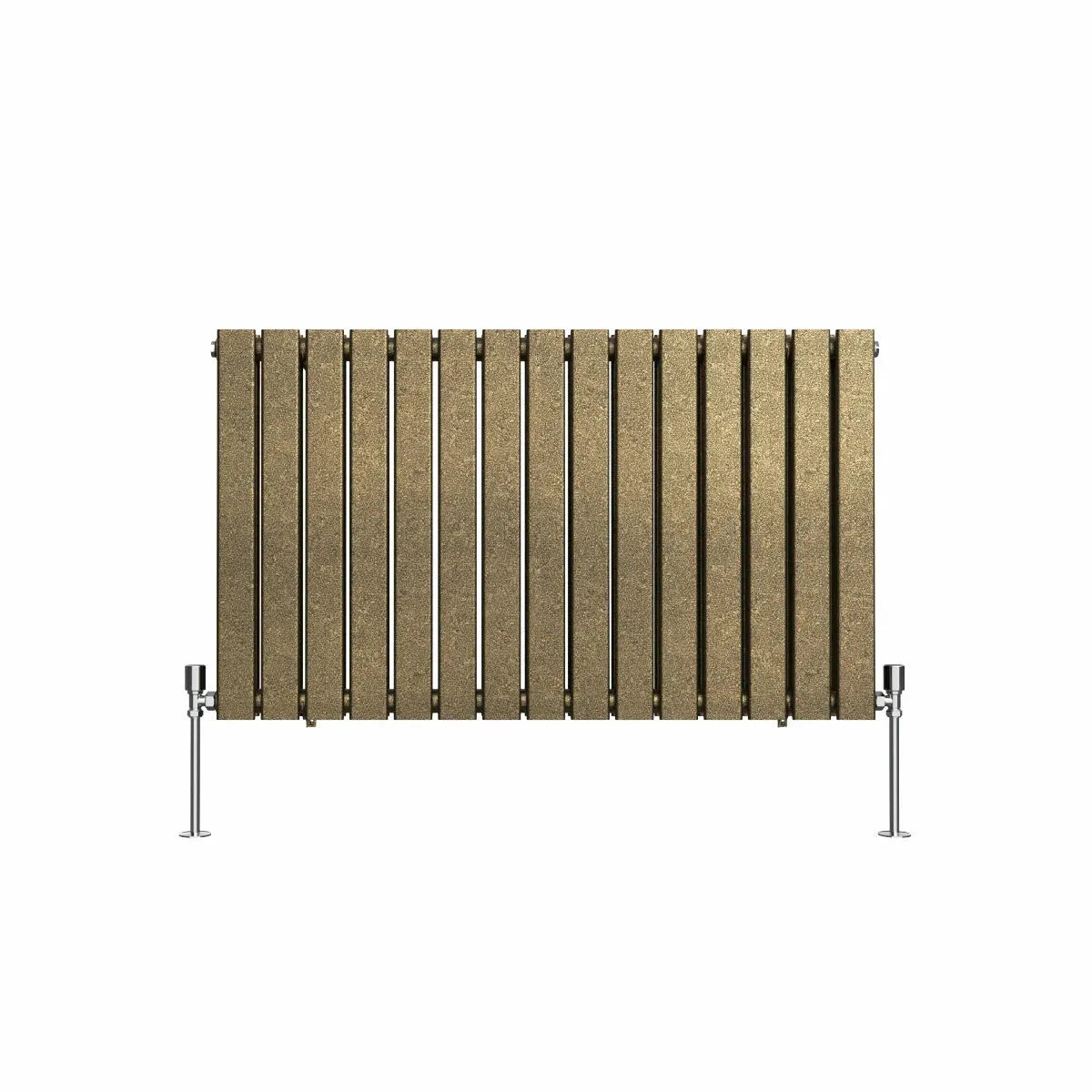 San Remo - Modern horizontal flat panel radiator blackened gold