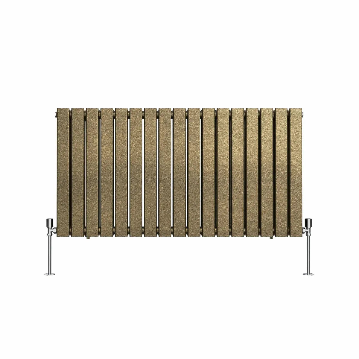 San Remo - Modern horizontal flat panel radiator blackened gold