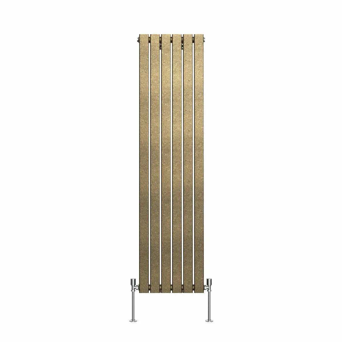 San Remo - Modern vertical flat panel radiator blackened gold