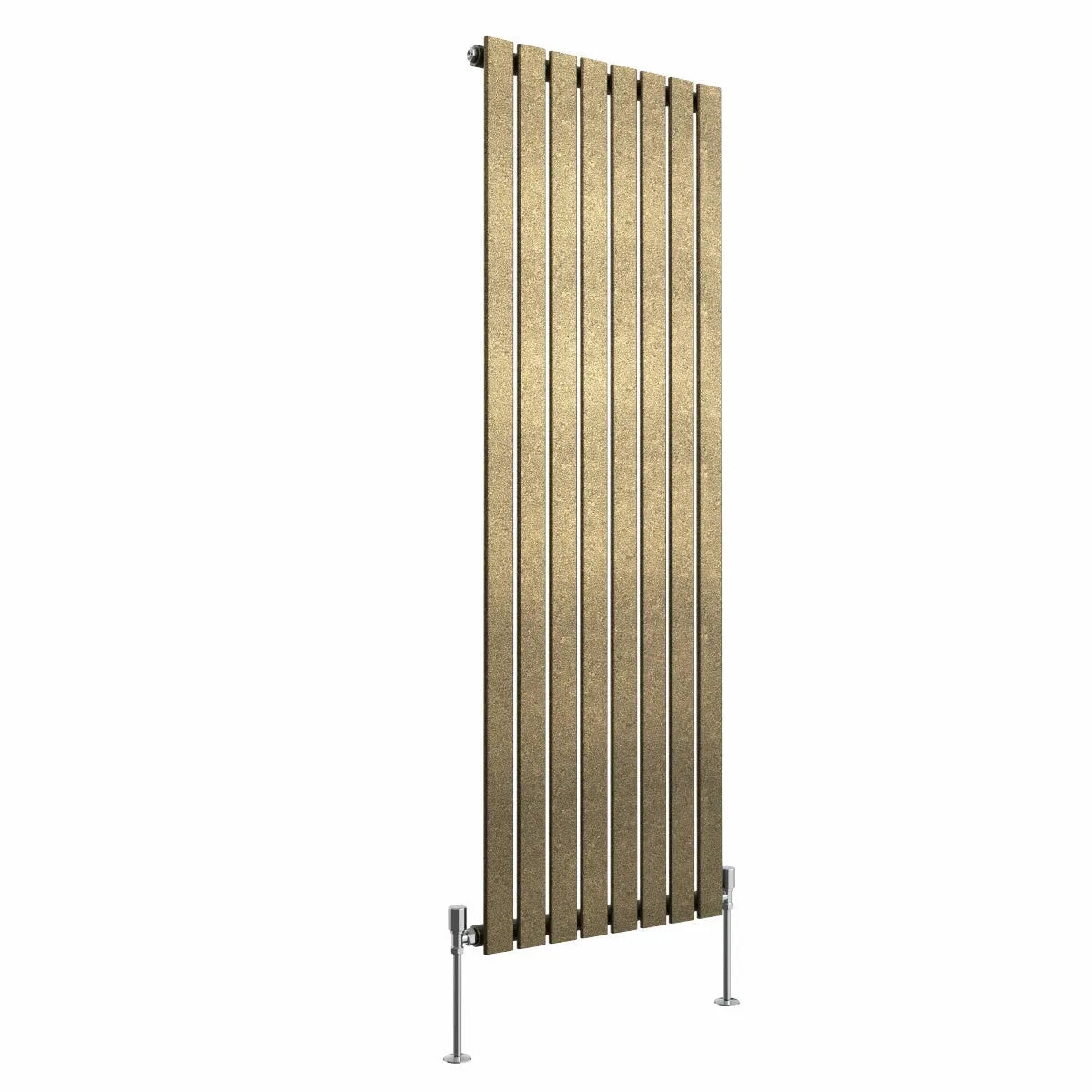 San Remo - Modern vertical flat panel radiator blackened gold