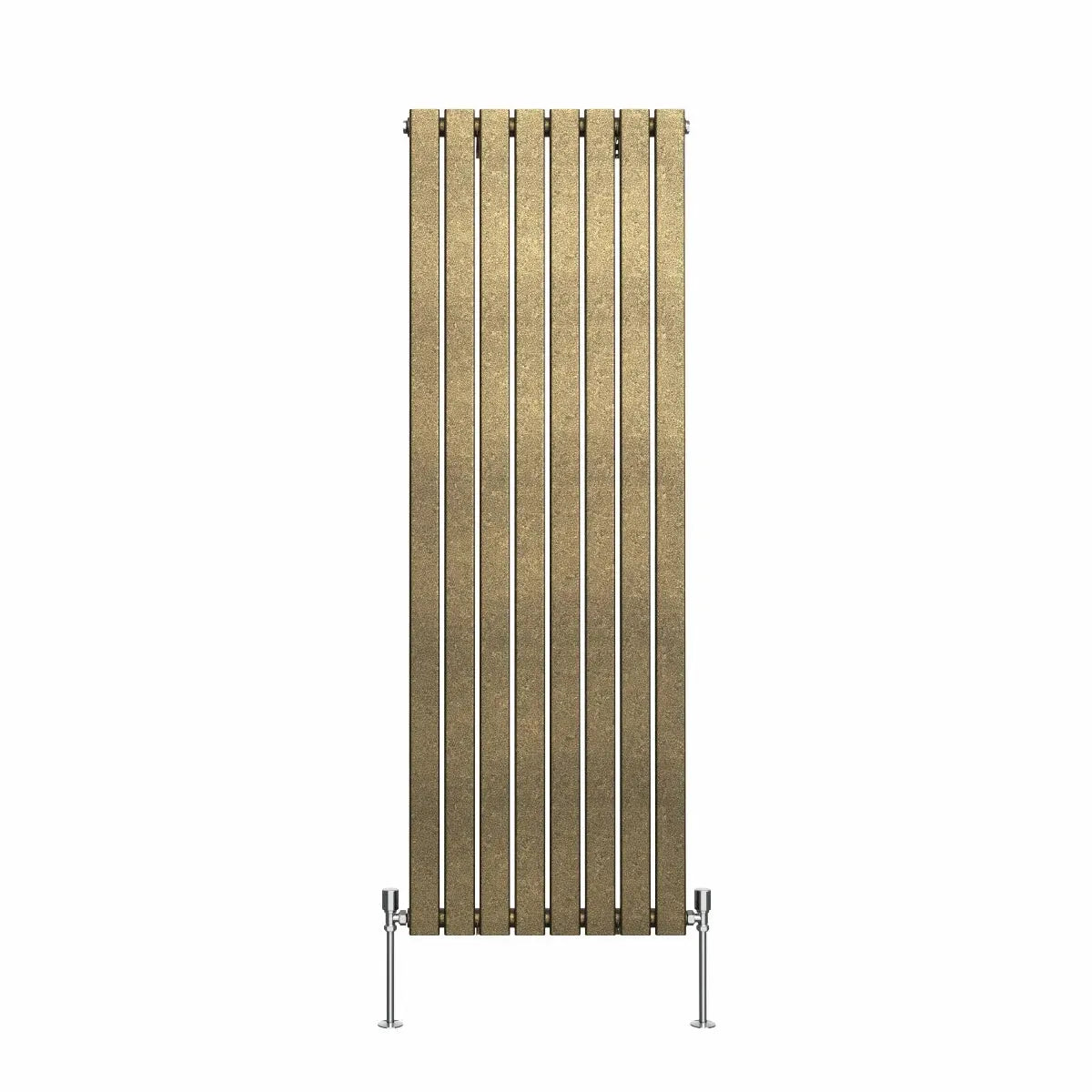 San Remo - Modern vertical flat panel radiator blackened gold