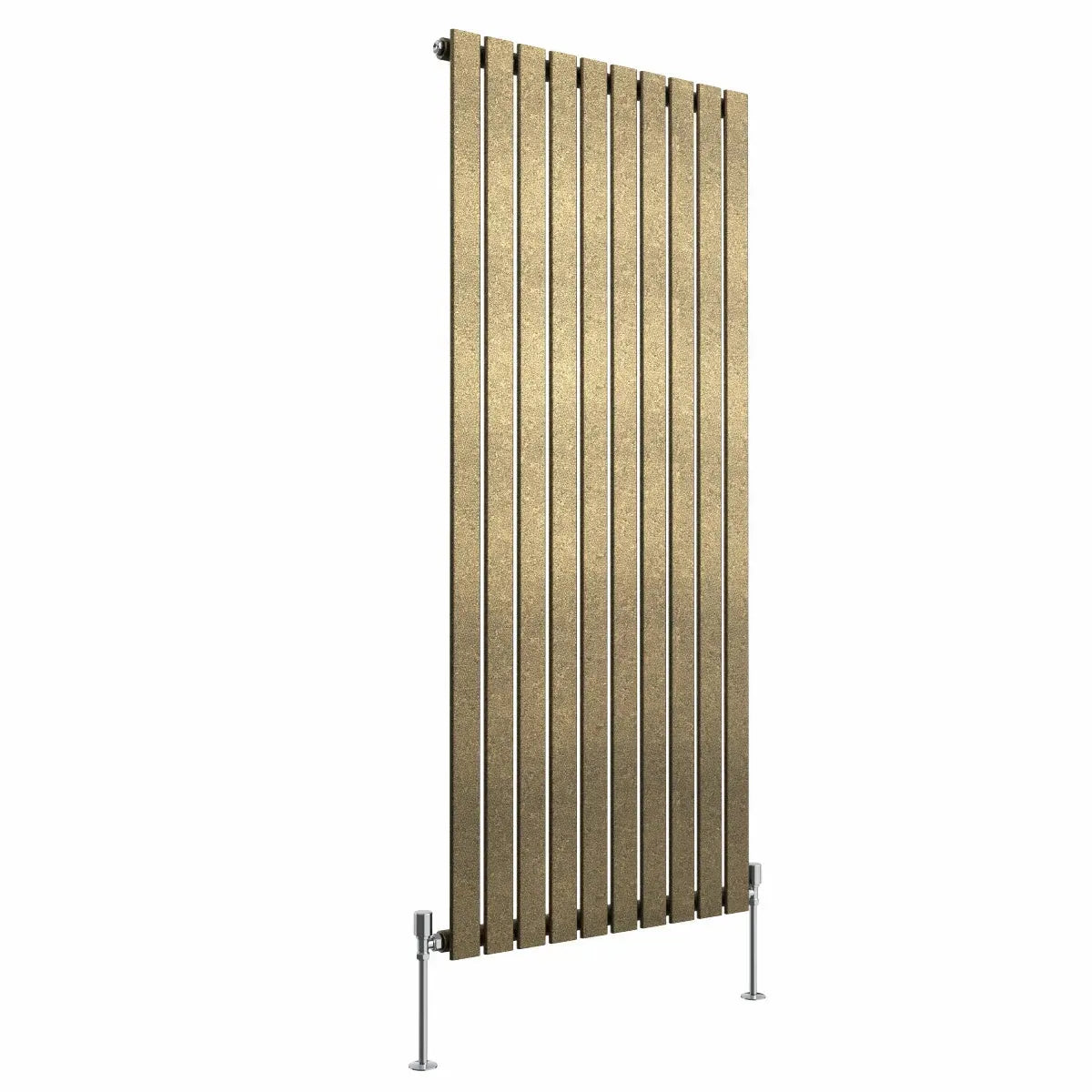 San Remo - Modern vertical flat panel radiator blackened gold