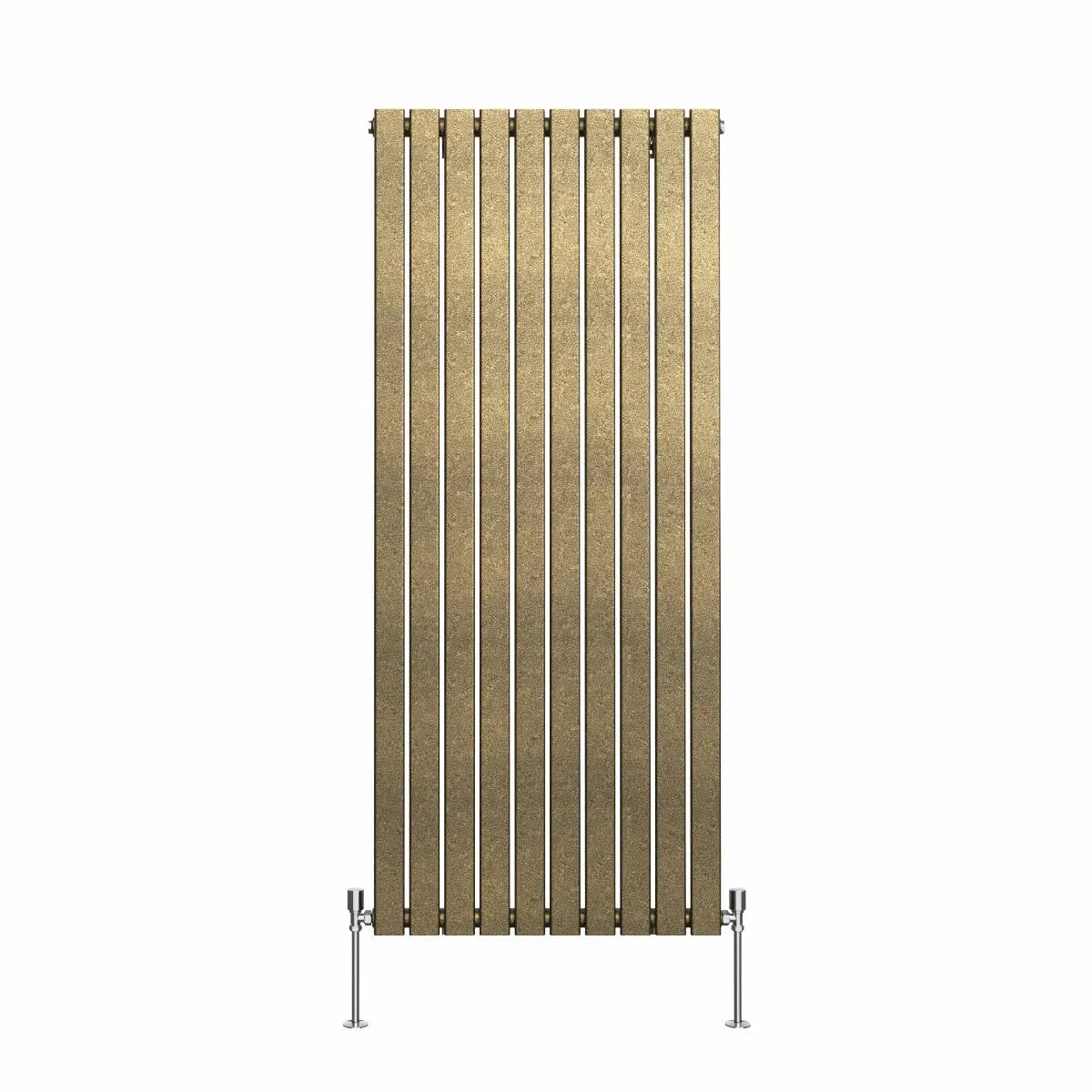 San Remo - Modern vertical flat panel radiator blackened gold