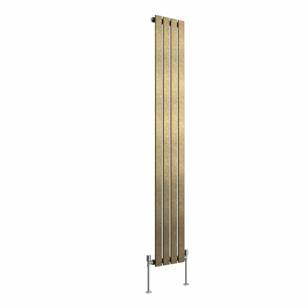 San Remo - Modern vertical flat panel radiator blackened gold