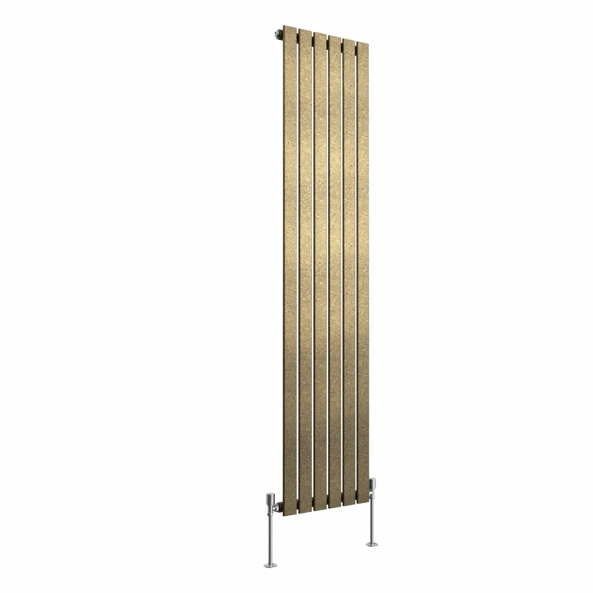 San Remo - Modern vertical flat panel radiator blackened gold