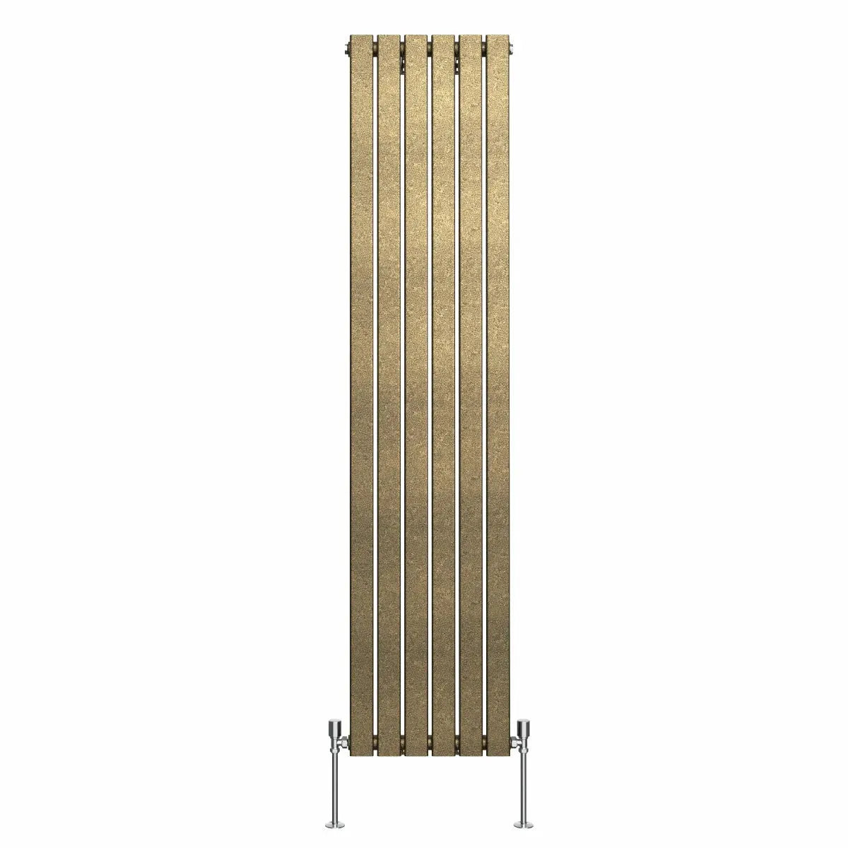 San Remo - Modern vertical flat panel radiator blackened gold