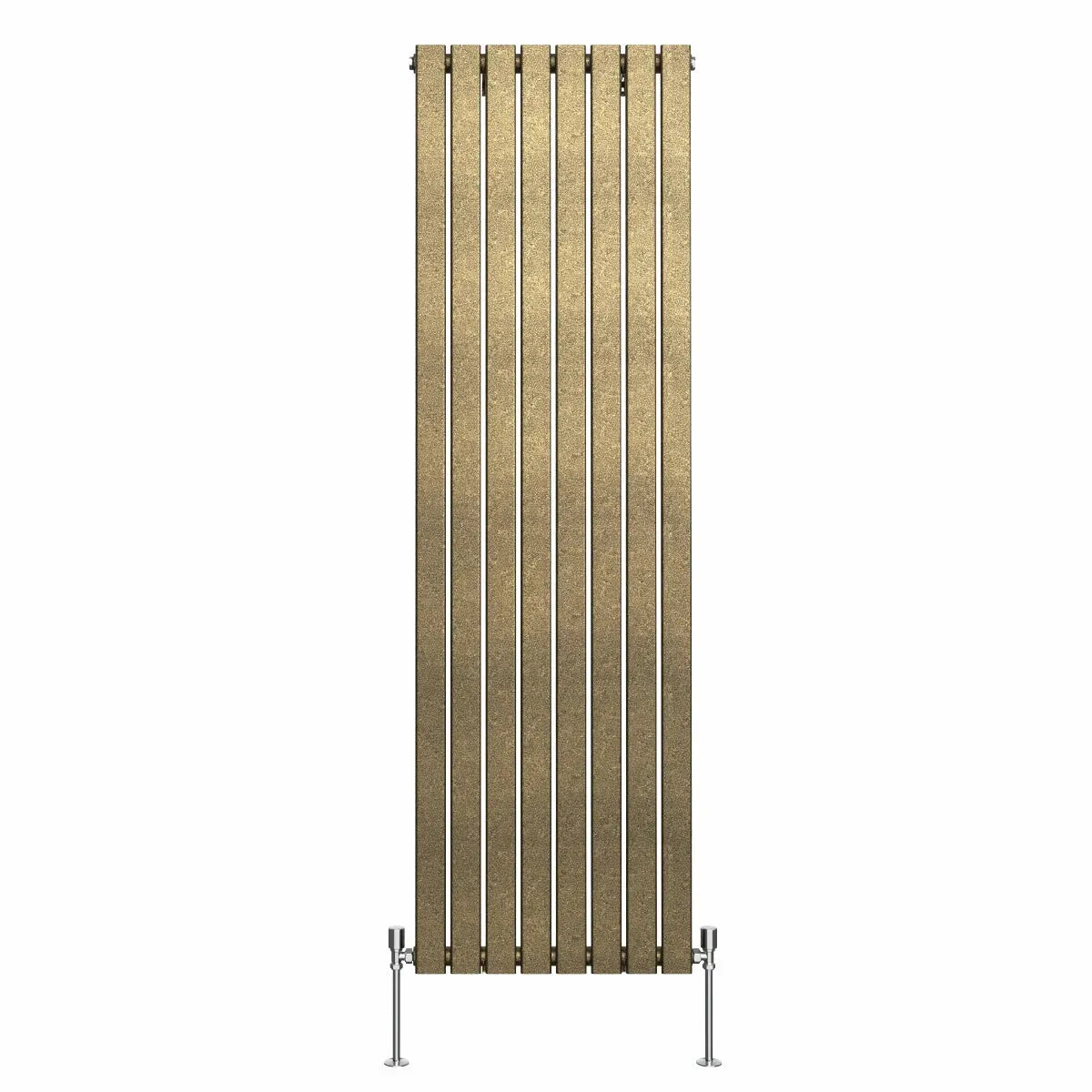 San Remo - Modern vertical flat panel radiator blackened gold