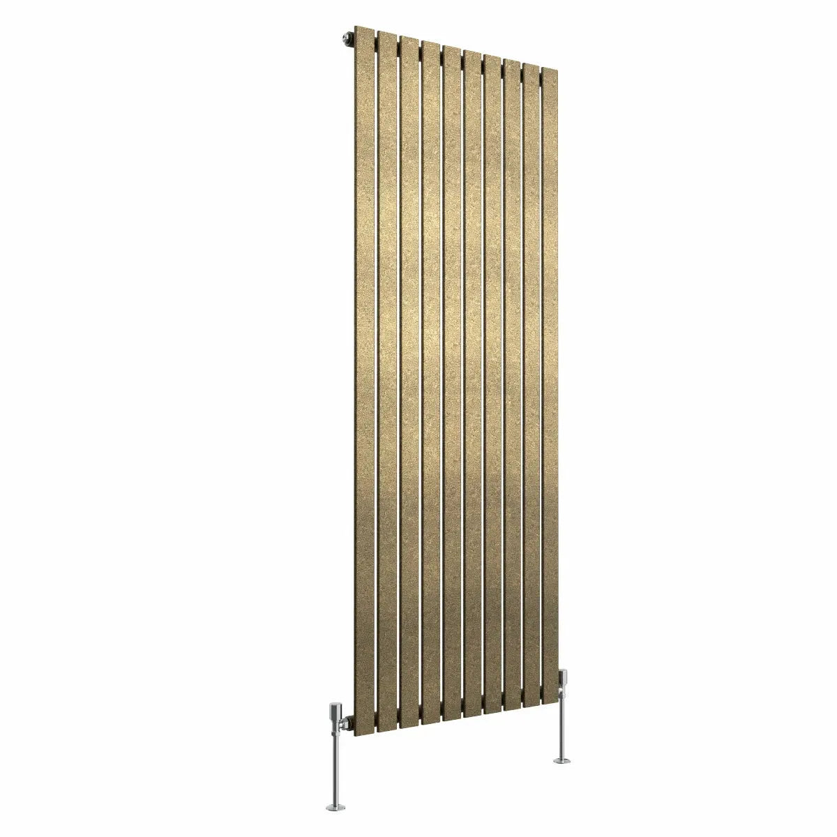 San Remo - Modern vertical flat panel radiator blackened gold