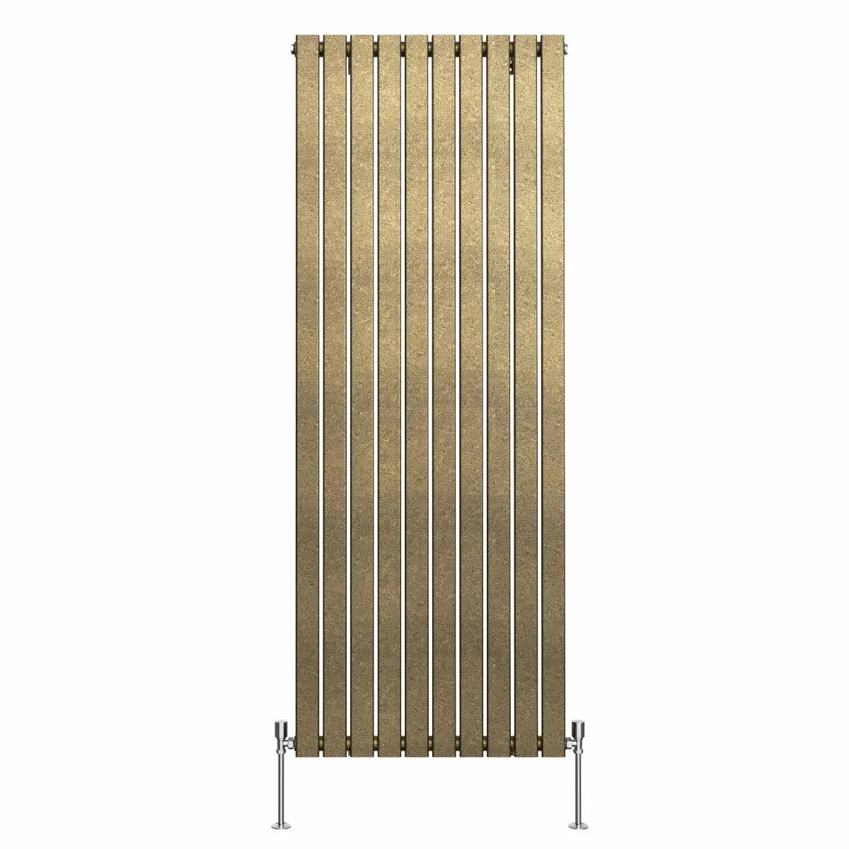 San Remo - Modern vertical flat panel radiator blackened gold