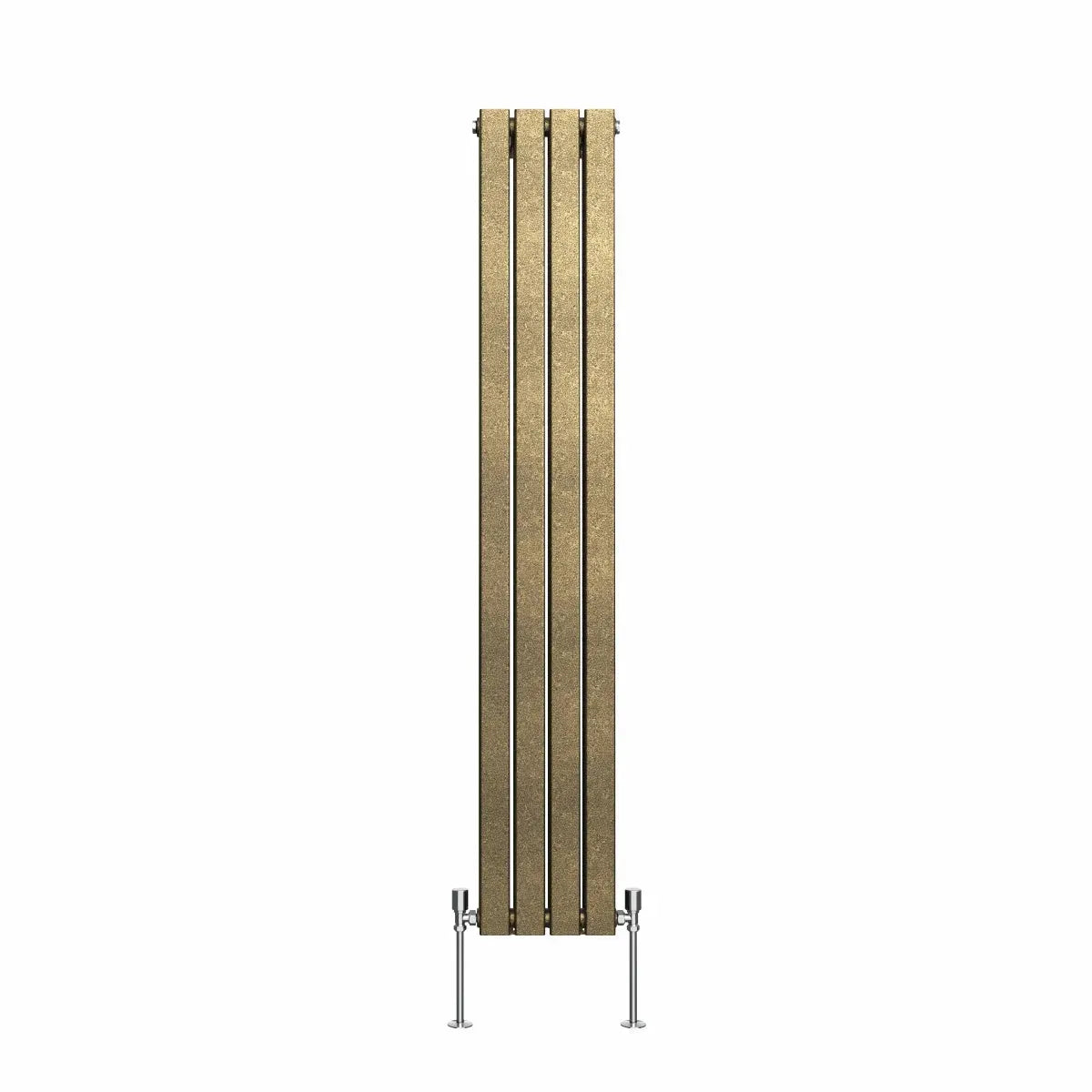 San Remo - Modern vertical flat panel radiator blackened gold