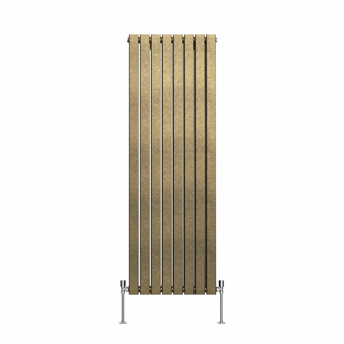 San Remo - Modern vertical flat panel radiator blackened gold