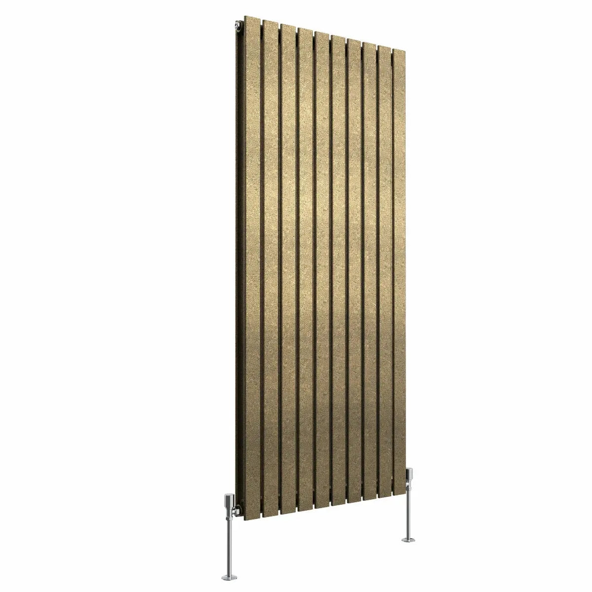 San Remo - Modern vertical flat panel radiator blackened gold