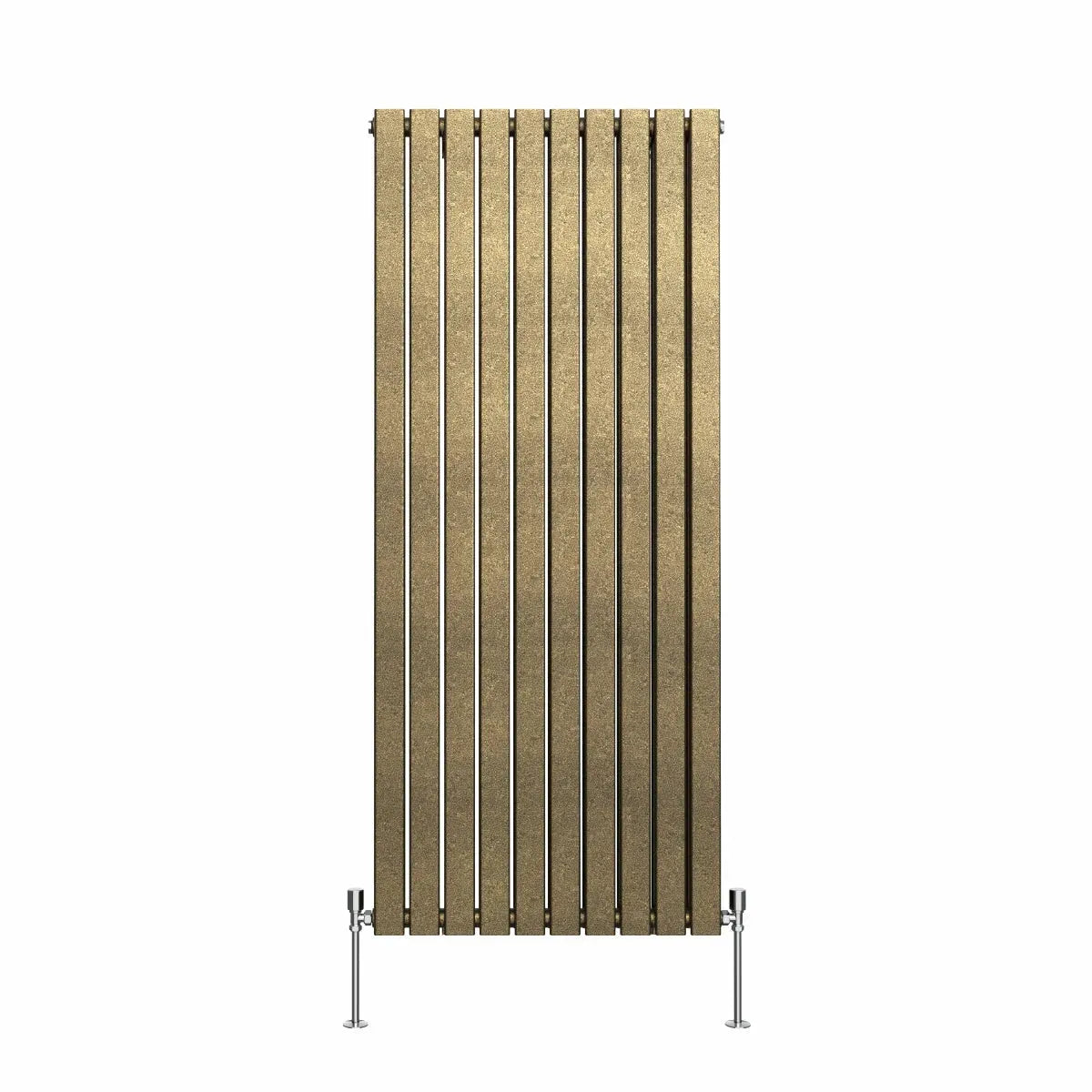 San Remo - Modern vertical flat panel radiator blackened gold