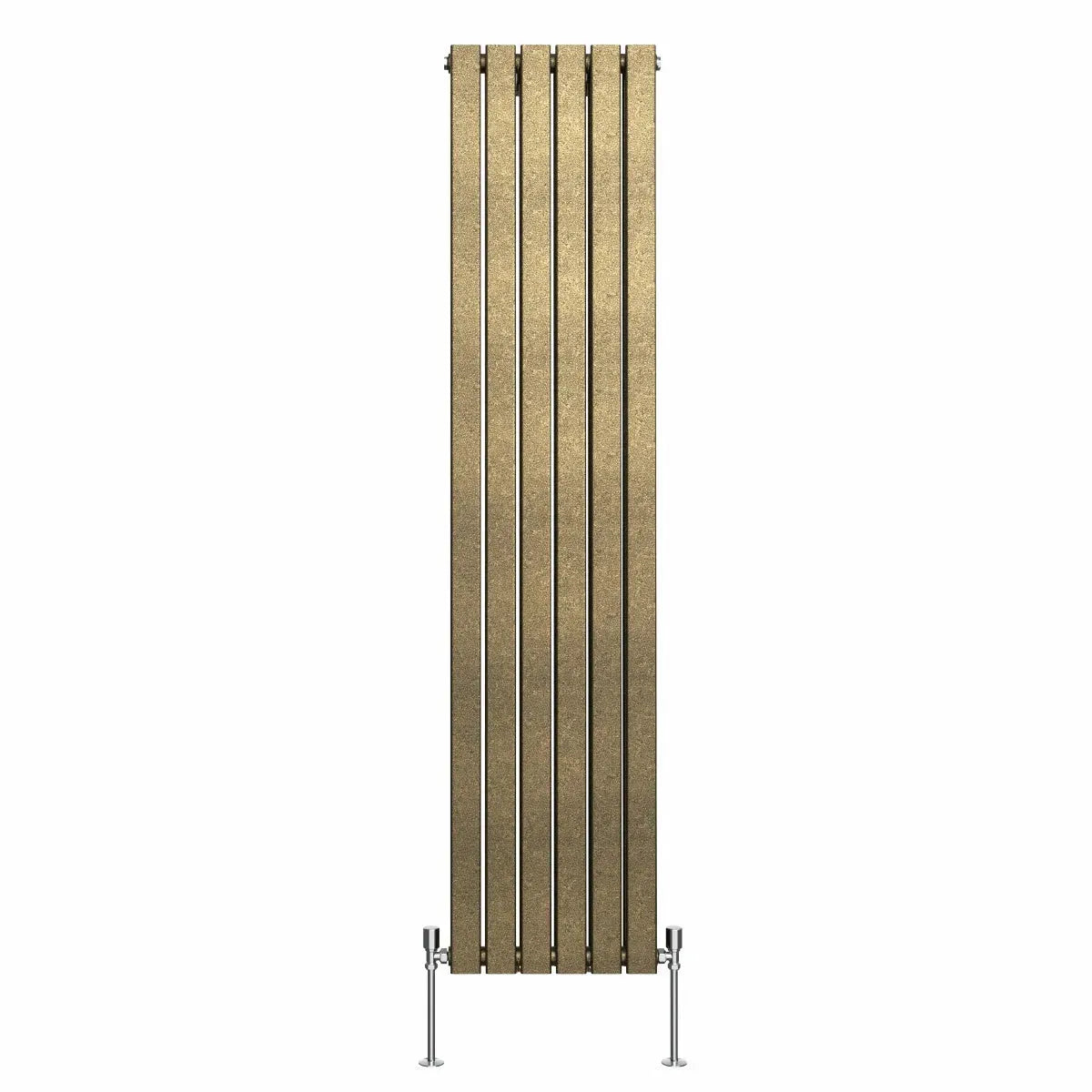 San Remo - Modern vertical flat panel radiator blackened gold