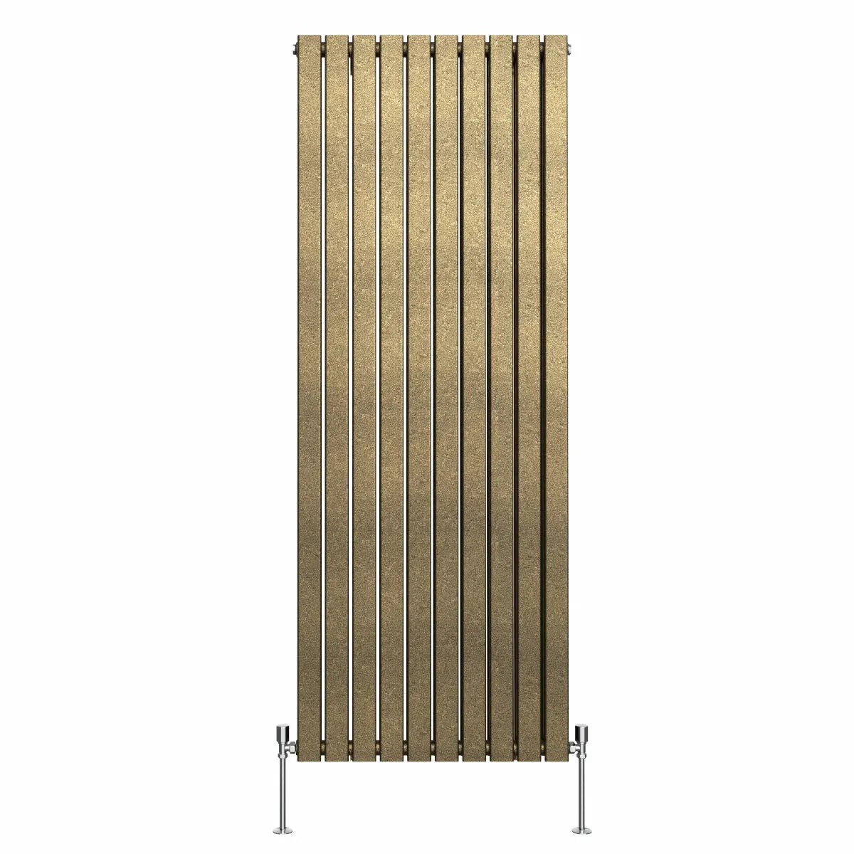 San Remo - Modern vertical flat panel radiator blackened gold