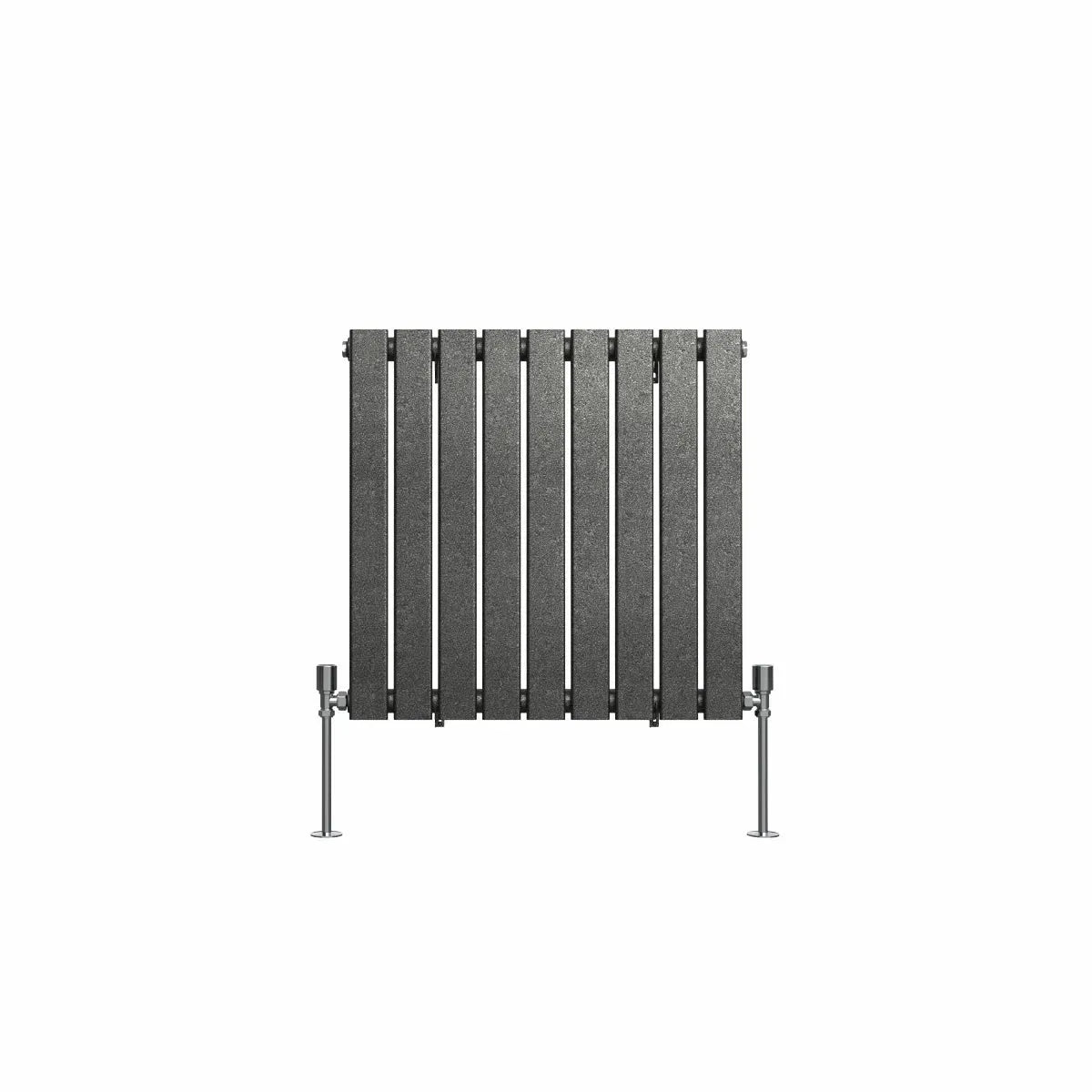 San Remo - Modern horizontal flat panel radiator blackened silver