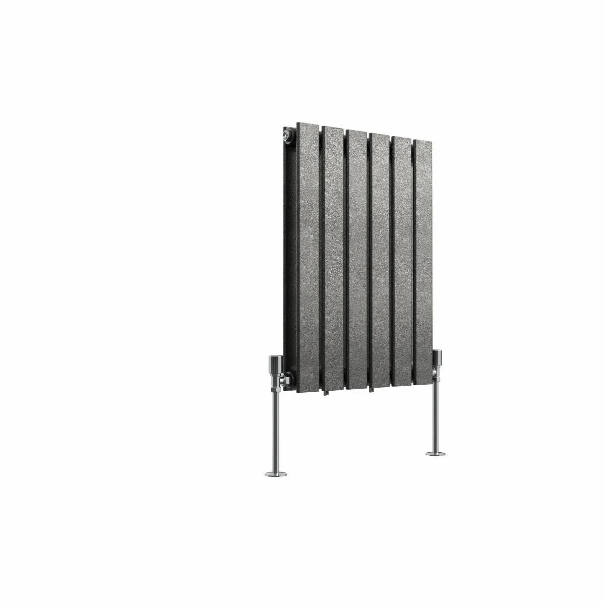 San Remo - Modern horizontal flat panel radiator blackened silver