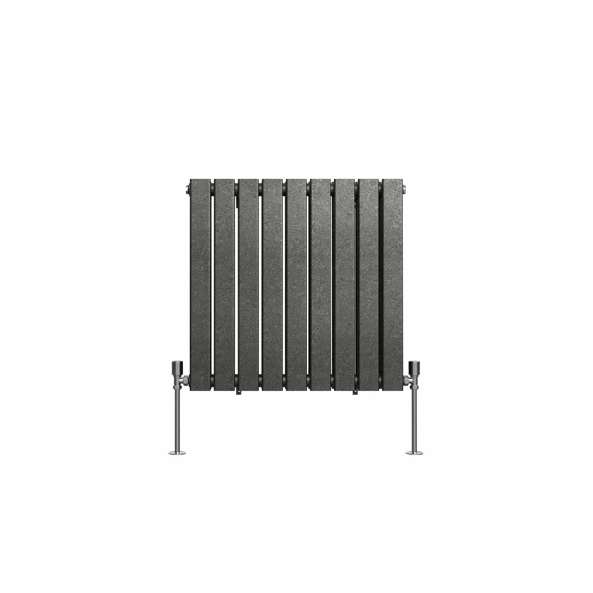 San Remo - Modern horizontal flat panel radiator blackened silver