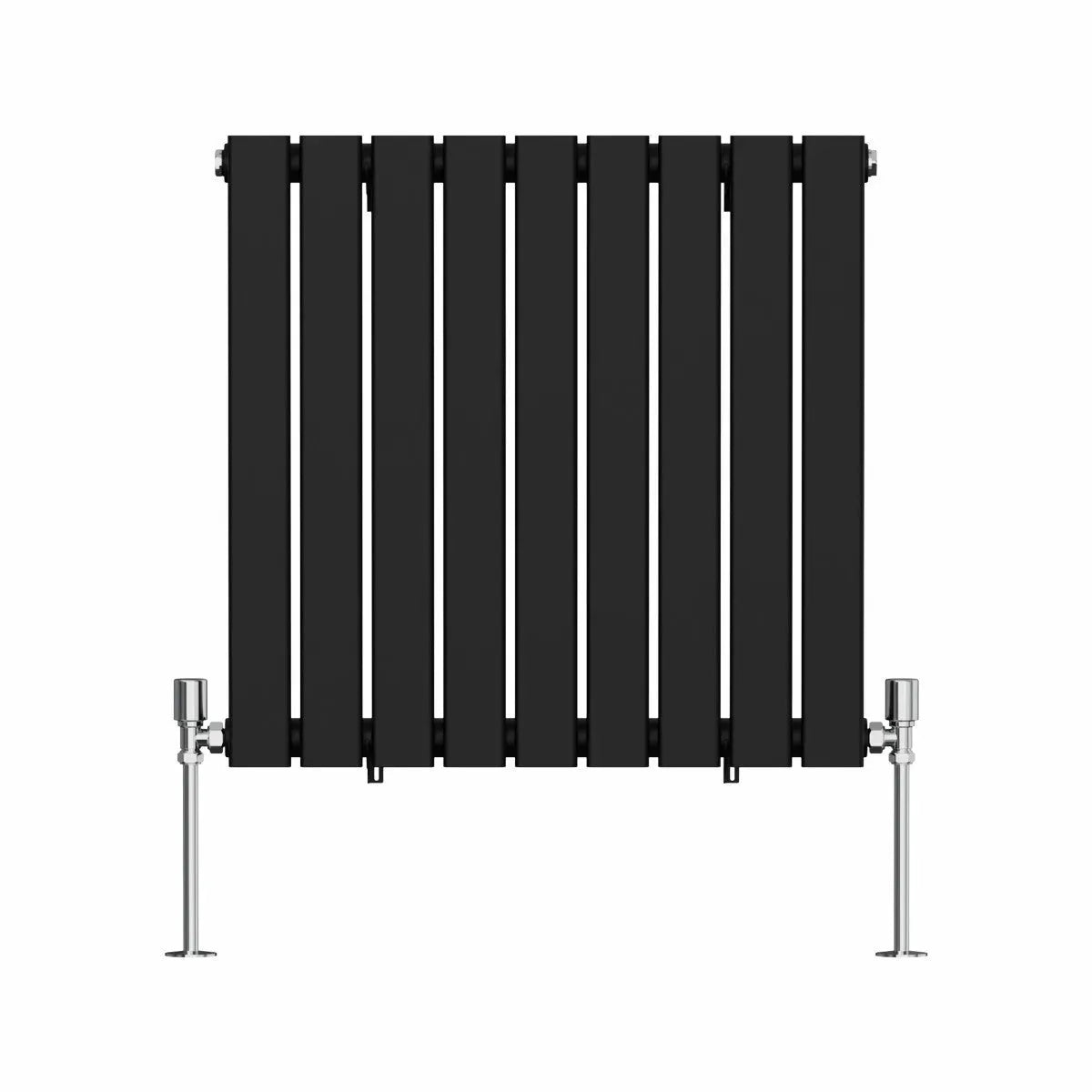 San Remo - Modern horizontal flat panel radiator black