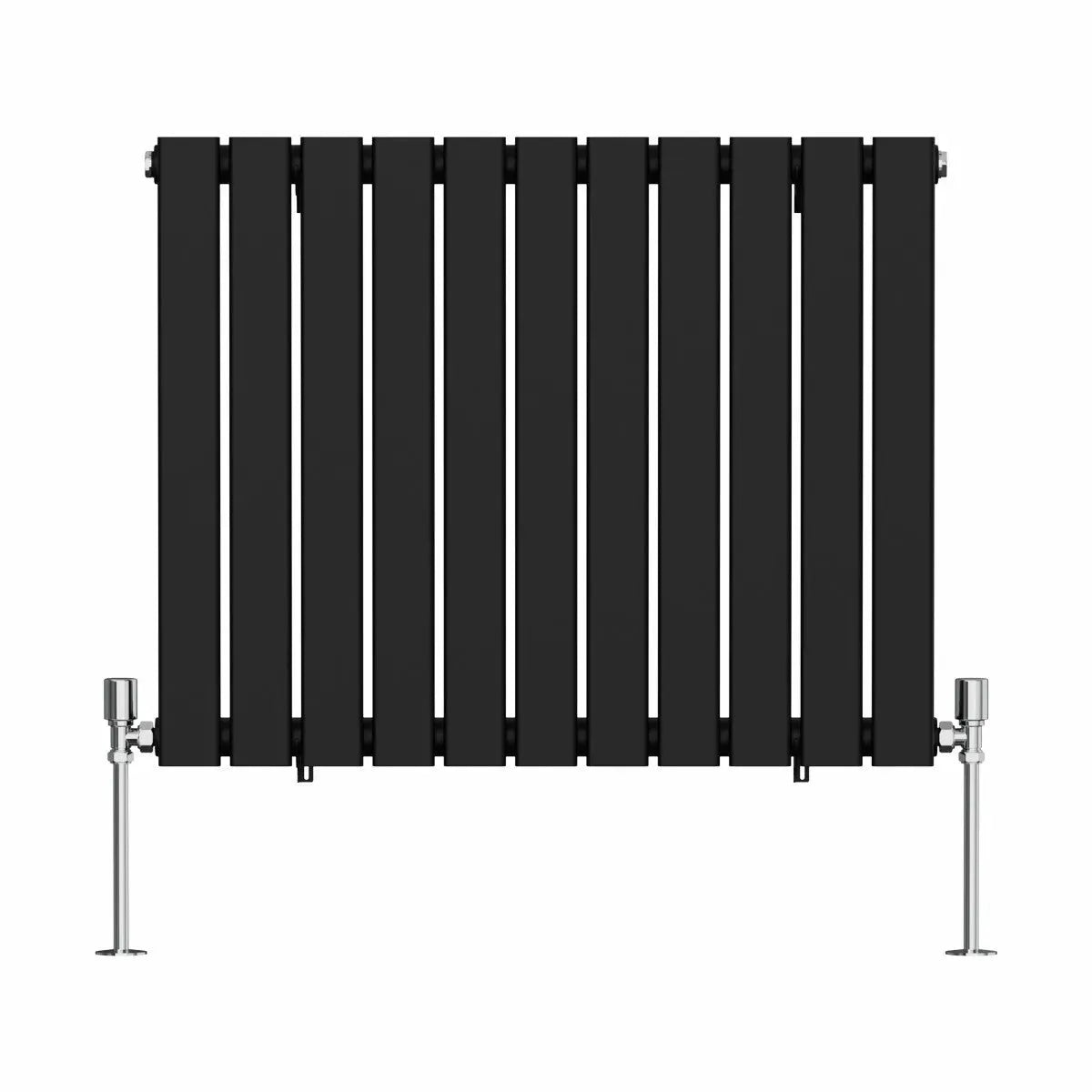 San Remo - Modern horizontal flat panel radiator black