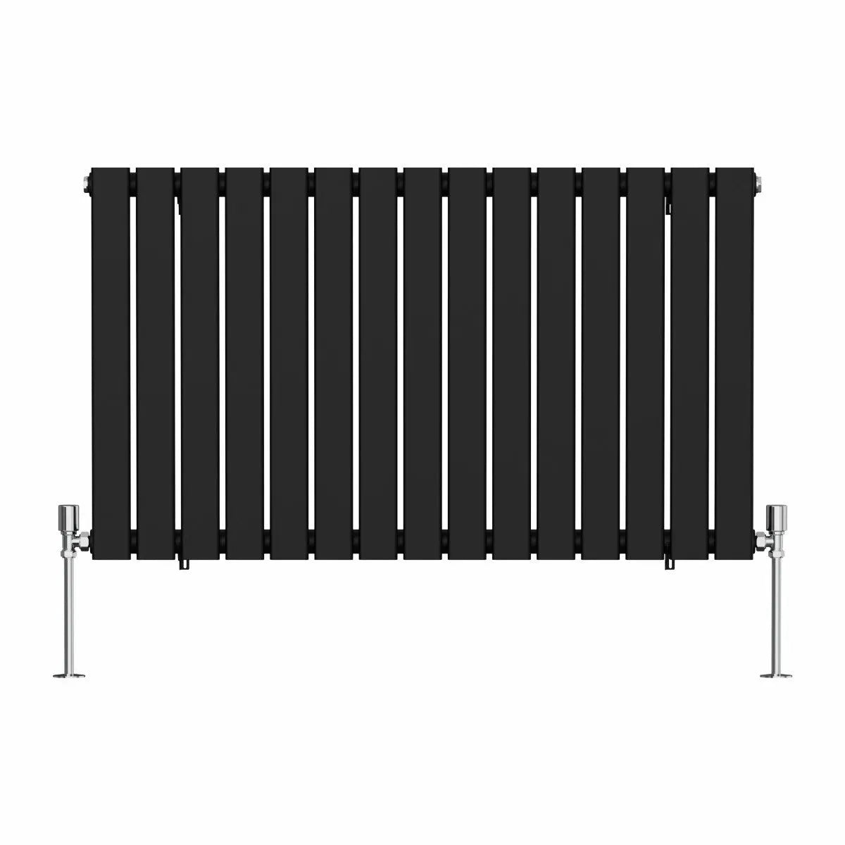 San Remo - Modern horizontal flat panel radiator black