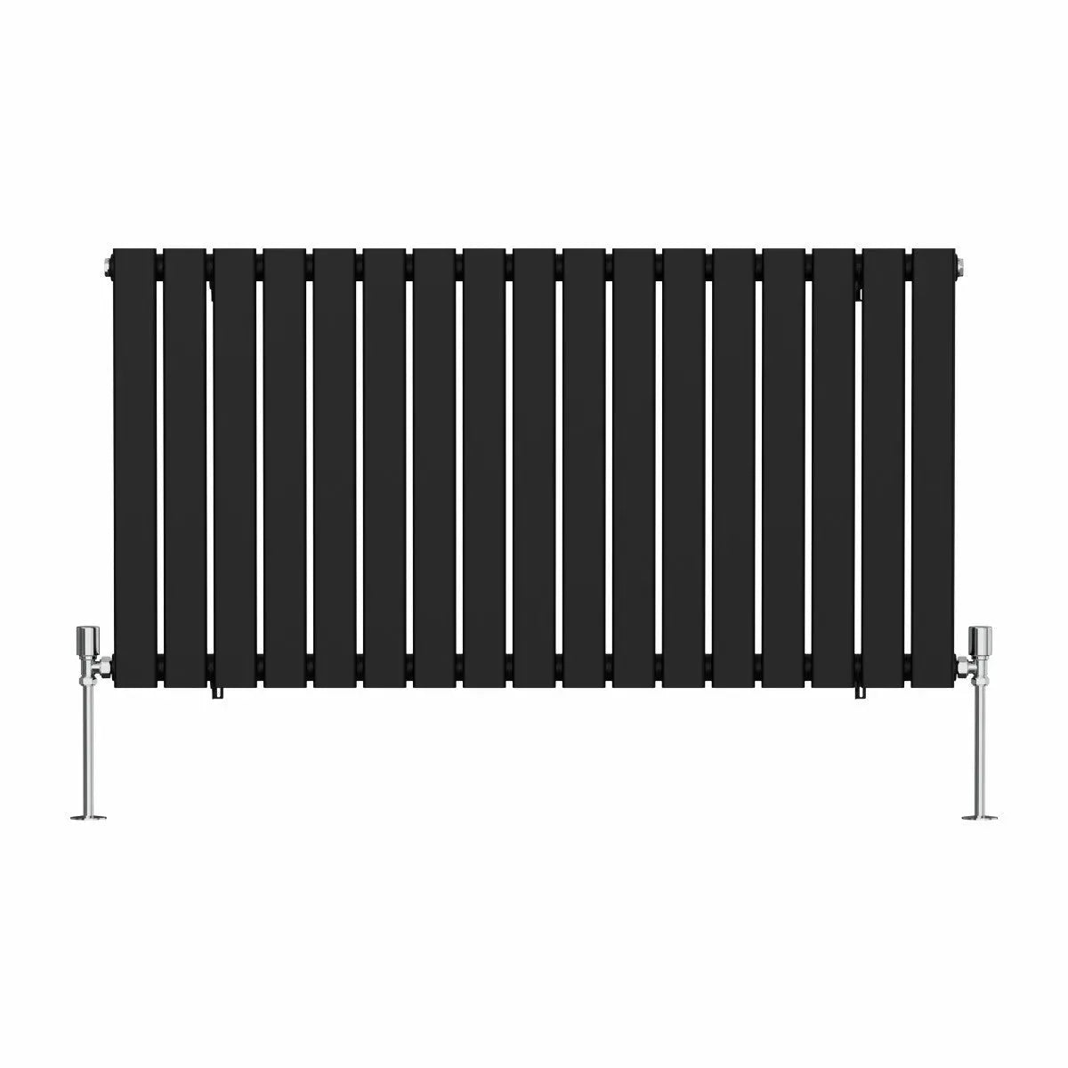 San Remo - Modern horizontal flat panel radiator black