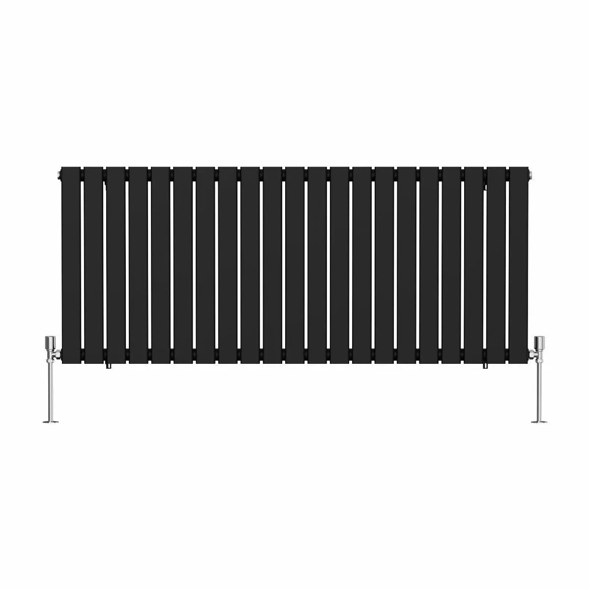 San Remo - Modern horizontal flat panel radiator black