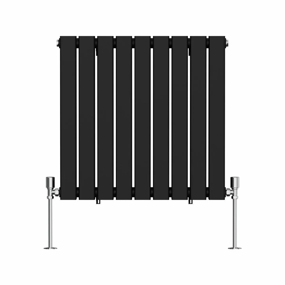 San Remo - Modern horizontal flat panel radiator black