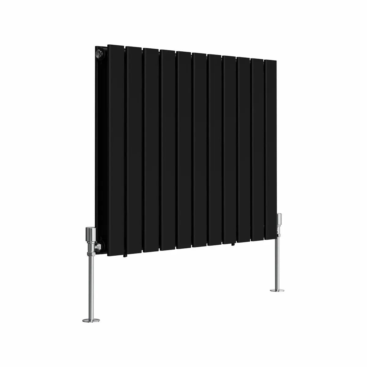 San Remo - Modern horizontal flat panel radiator black