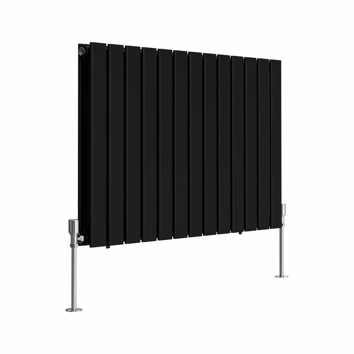 San Remo - Modern horizontal flat panel radiator black