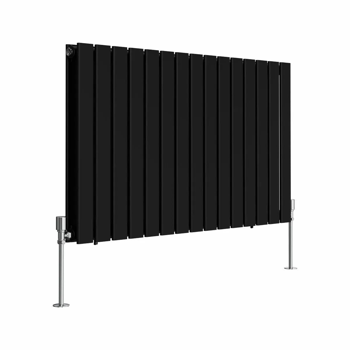 San Remo - Modern horizontal flat panel radiator black